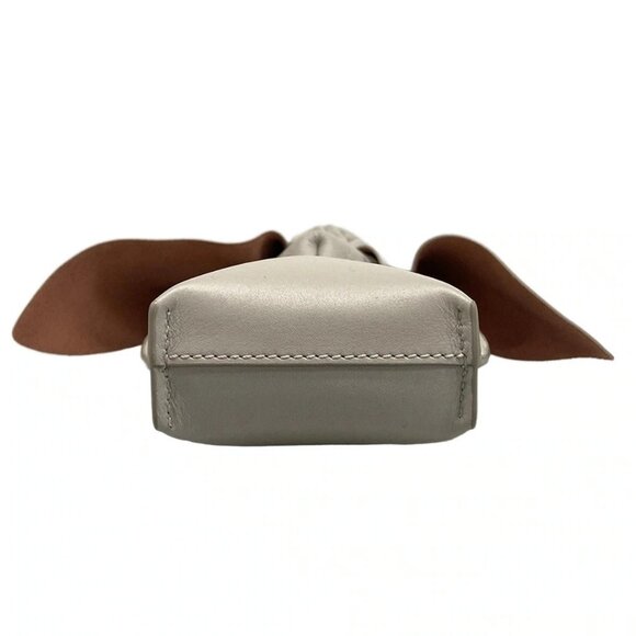 LOEWE - Gray Beige Leather Shoulder Bag - Picture 5 of 15